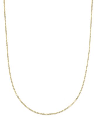 16 18 Flat Rolo Chain Necklace 1 3 8mm In 14k Gold