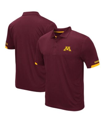Men's Maroon Minnesota Golden Gophers Logo Santry Polo Shirt