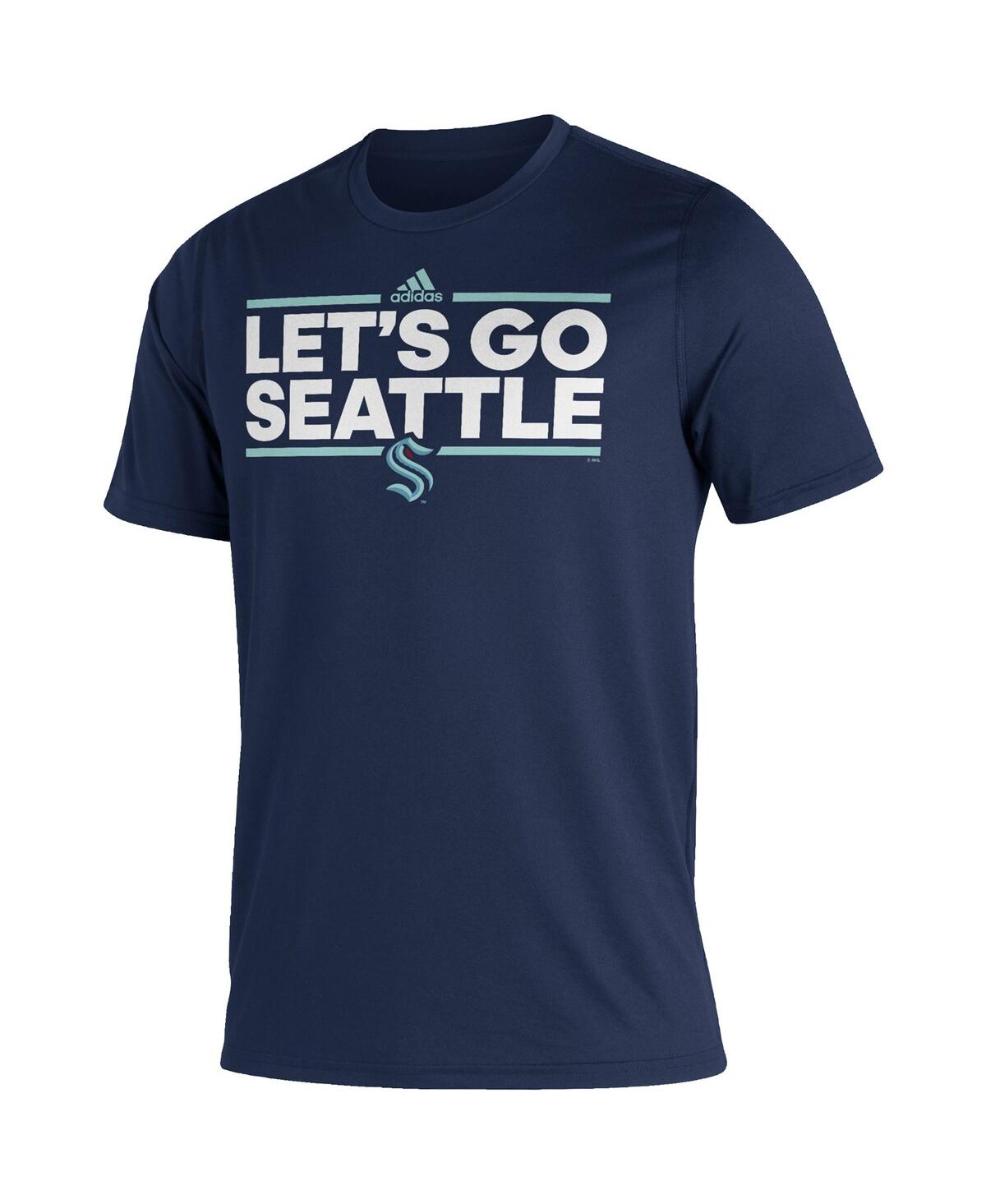 Men's adidasSeattle Kraken Dassler Creator T-shirt - Navy