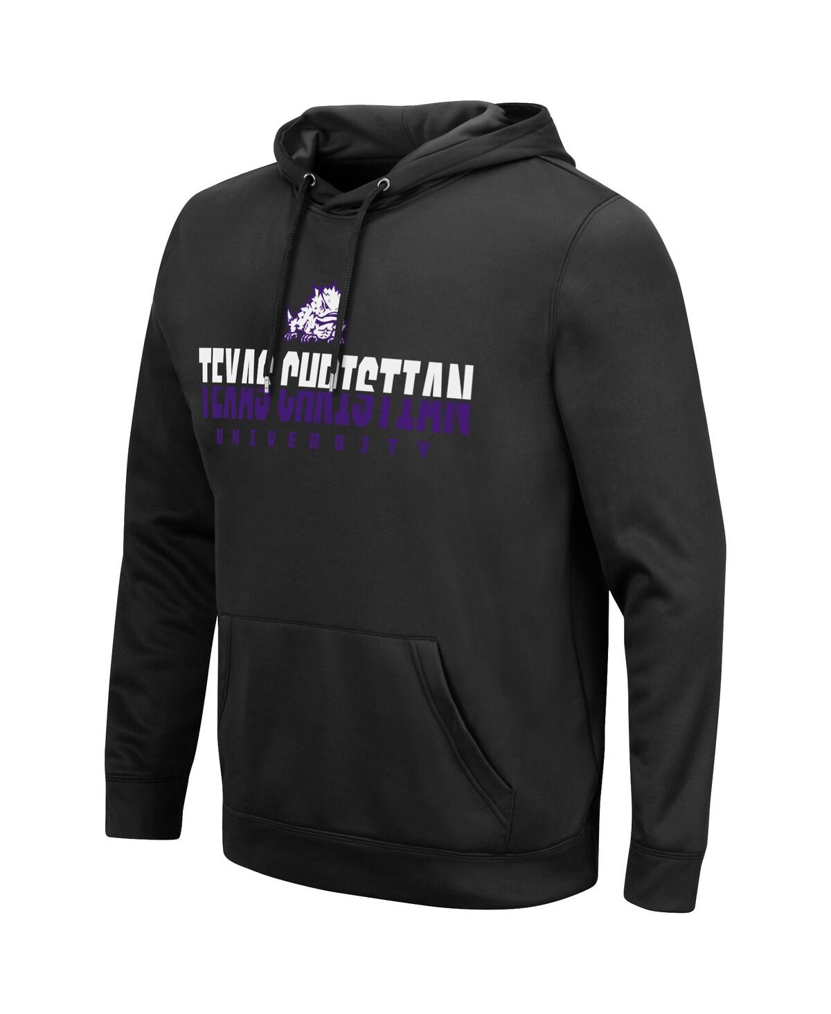 Shop Colosseum Men's  Black Tcu Horned Frogs Lantern Pullover Hoodie