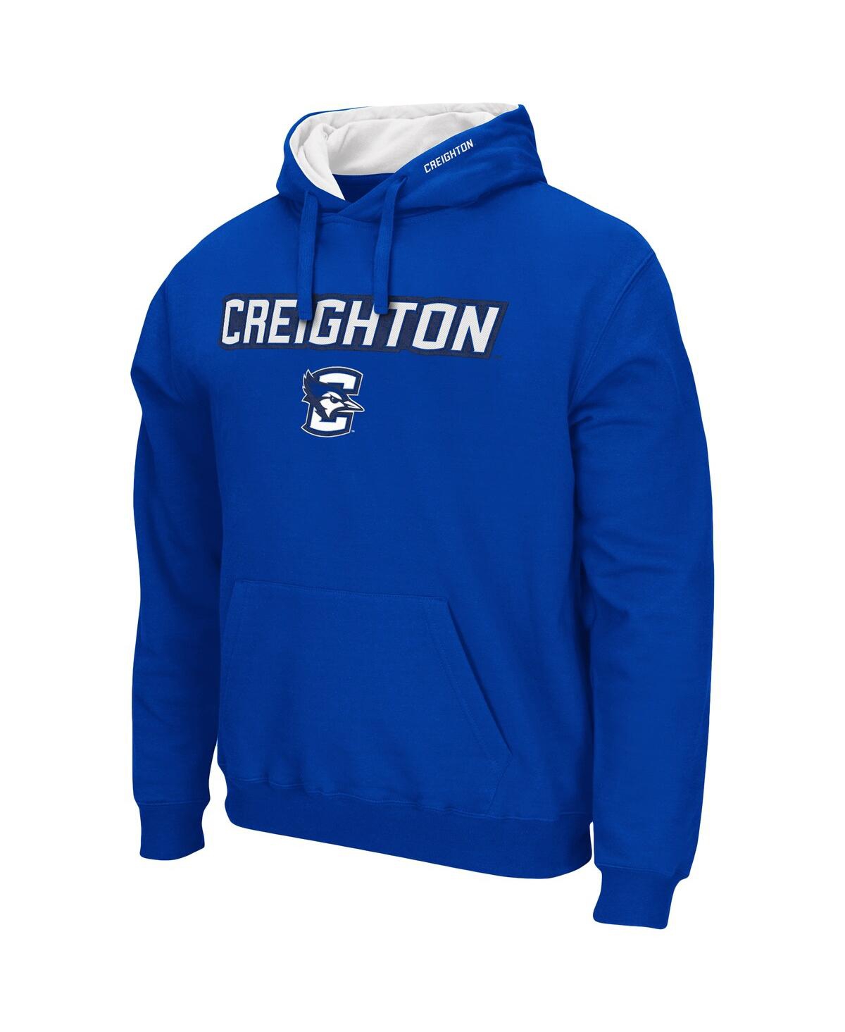 Colosseum Blue Creighton Bluejays Arch And Logo Pullover Hoodie In Blue