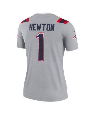 Women's Cam Newton Gray New England Patriots Inverted Legend Jersey