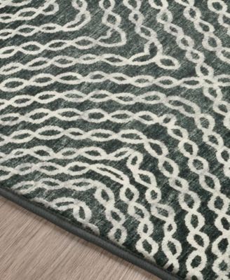 Brisbane Washable BR3 8' x 8' Round Area Rug