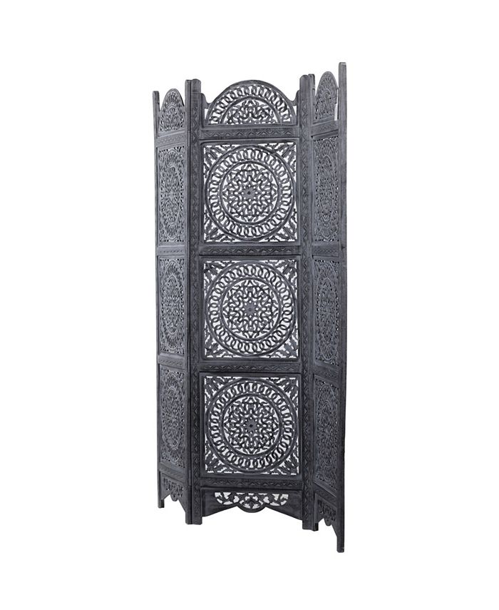 Rosemary Lane Mango Wood Eclectic Room Divider Screen Macy's
