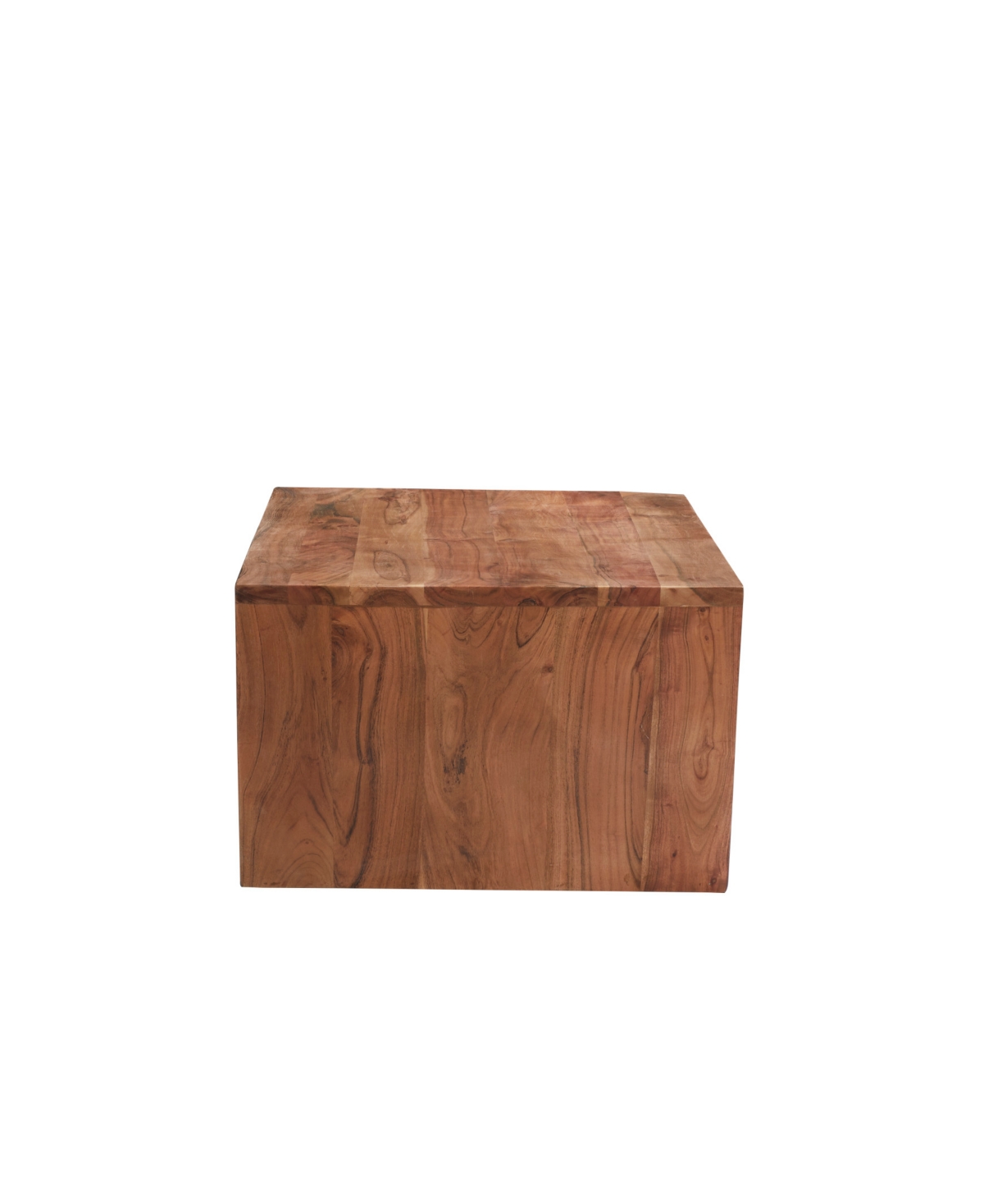 Metal and Wood Triangular Table for Home Display