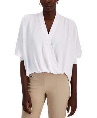 Alfani Petite Surplice Blouse Created for Macy s Macy s