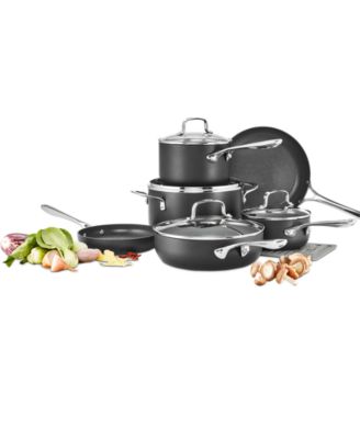 Hard-Anodized Aluminum Nonstick 11-Pc. Cookware Set, Exclusively at Macy’s
