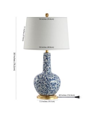 Chinois Ceramic and Iron Classic Cottage LED Table Lamp