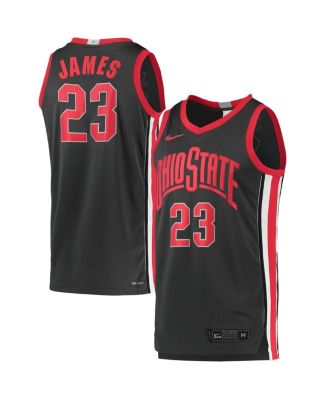 Nike Men's LeBron James Charcoal Ohio State Buckeyes Limited Basketball ...