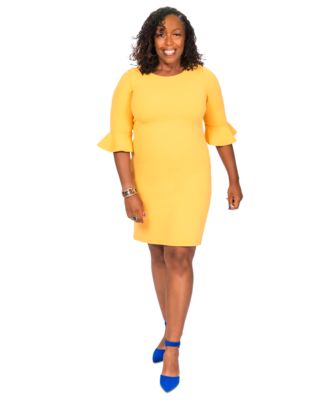 macy's royal blue dress plus size