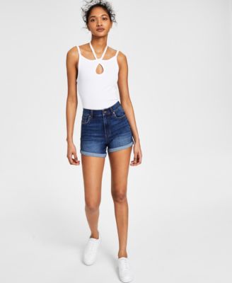 النهار موحل رمى curvy denim shorts 