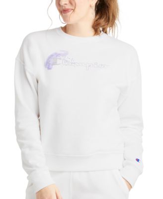 womens white champion sweatshirt