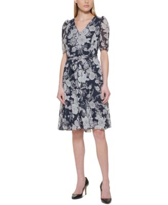 macy's tommy hilfiger floral dress