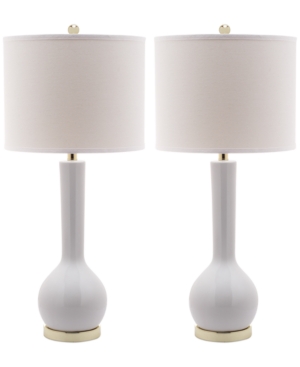 Safavieh Set of 2 Mae Long Neck Ceramic Table Lamps