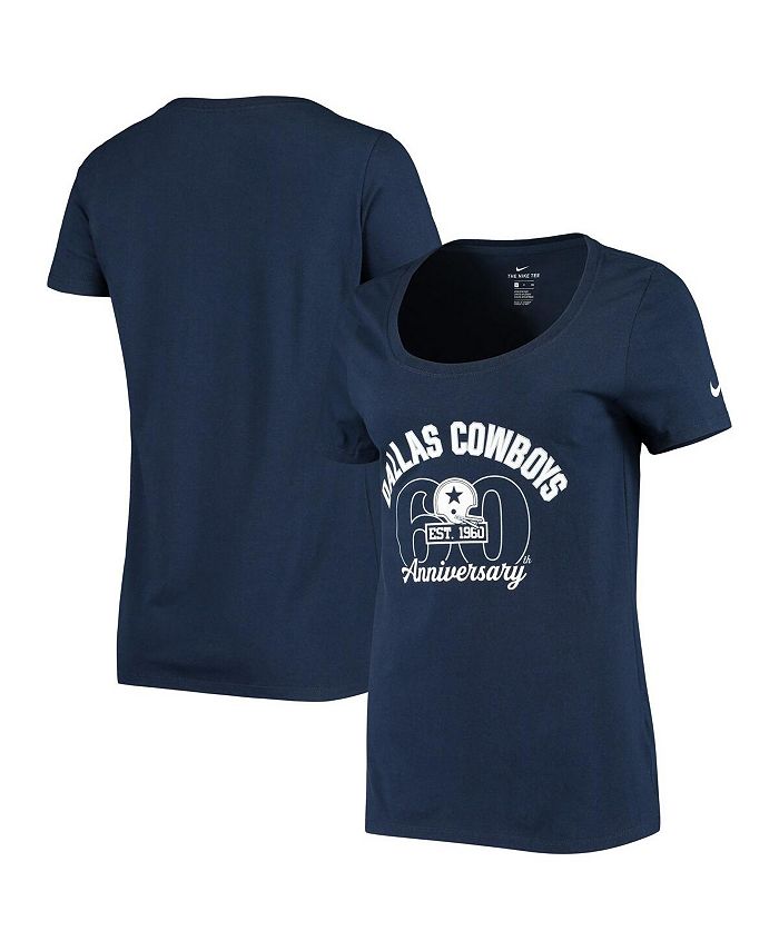 Nike Women's Navy Dallas Cowboys 60Th Anniversary T-Shirt - Macy's