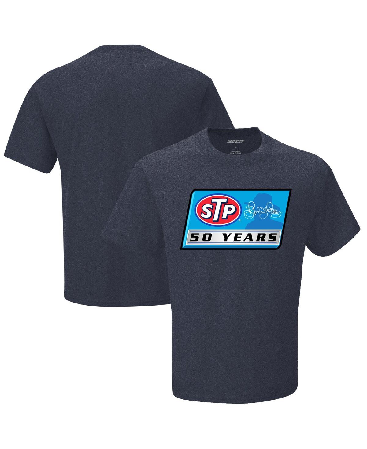 Checkered Flag Sports Men's Checkered Flag Heather Navy Richard Petty Vintage-Inspired Duel T-shirt