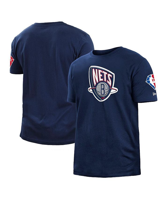 Men's New Era Navy Brooklyn Nets 2021/22 City Edition Brushed Jersey T-Shirt  