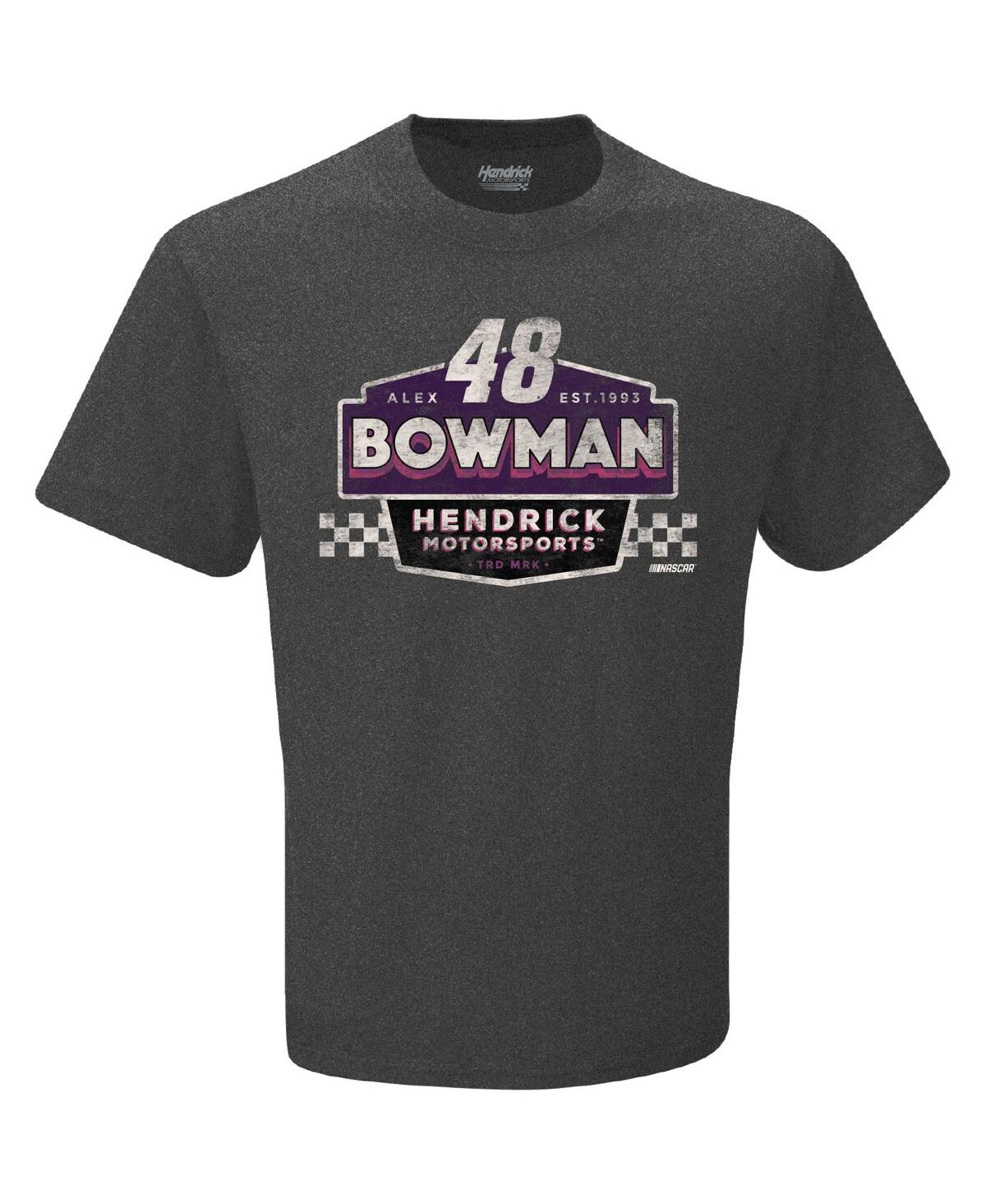 Men's Hendrick Motorsports Team CollectionAlex Bowman Vintage-Inspired Duel T-shirt - Heather Charcoal