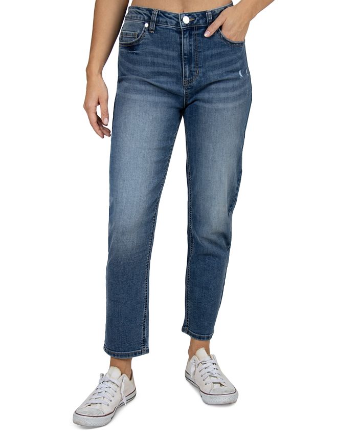 Indigo Rein Juniors' High-Rise Straight-Leg Jeans - Macy's