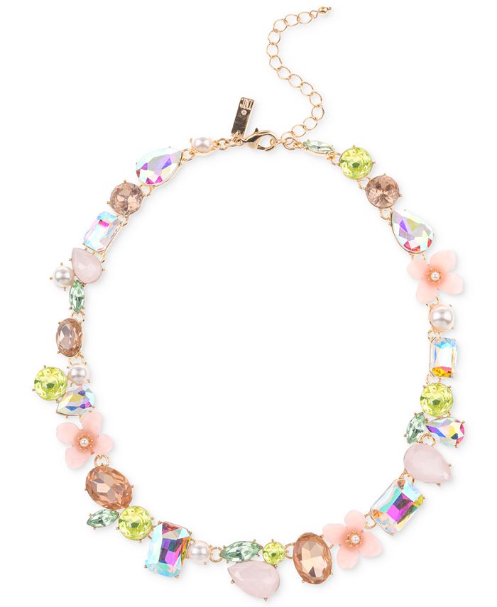 Necklace with stones outlet all around