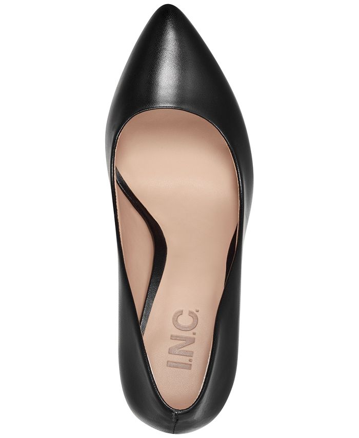 INC International Concepts Womens Zitah Leather Pointed Toe Size 8.0 PAPAYA 