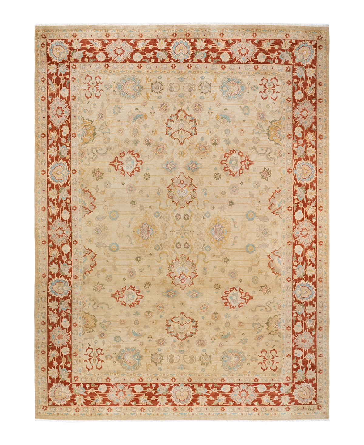 Closeout! Adorn Hand Woven Rugs Mogul M13827 9'2in x 12'5in Area Rug - Ivory