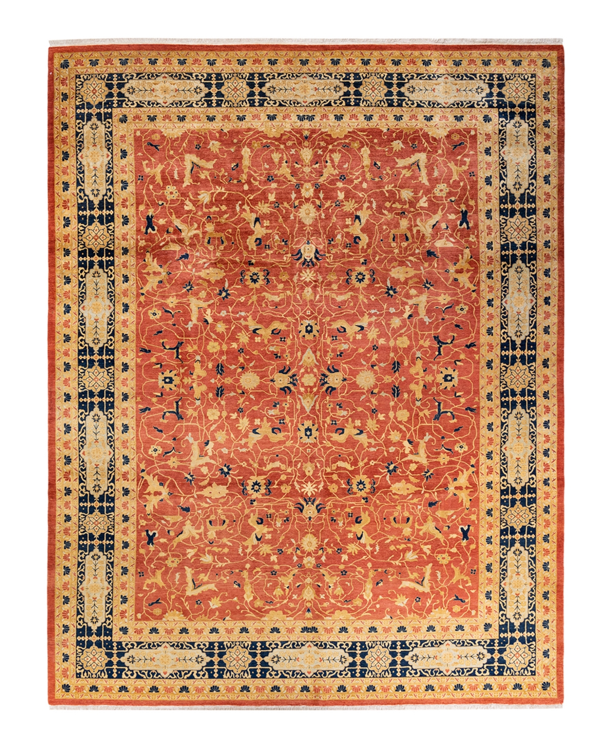 Closeout! Adorn Hand Woven Rugs Mogul M14622 9'1in x 11'10in Area Rug - Orange