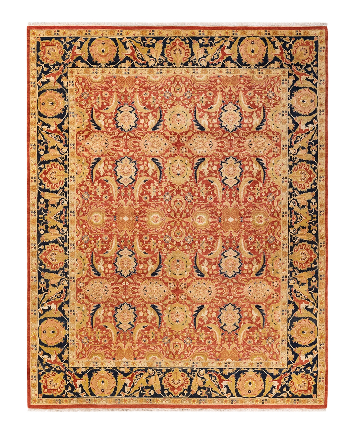 Closeout! Adorn Hand Woven Rugs Mogul M1274 7'10in x 10'4in Area Rug - Orange