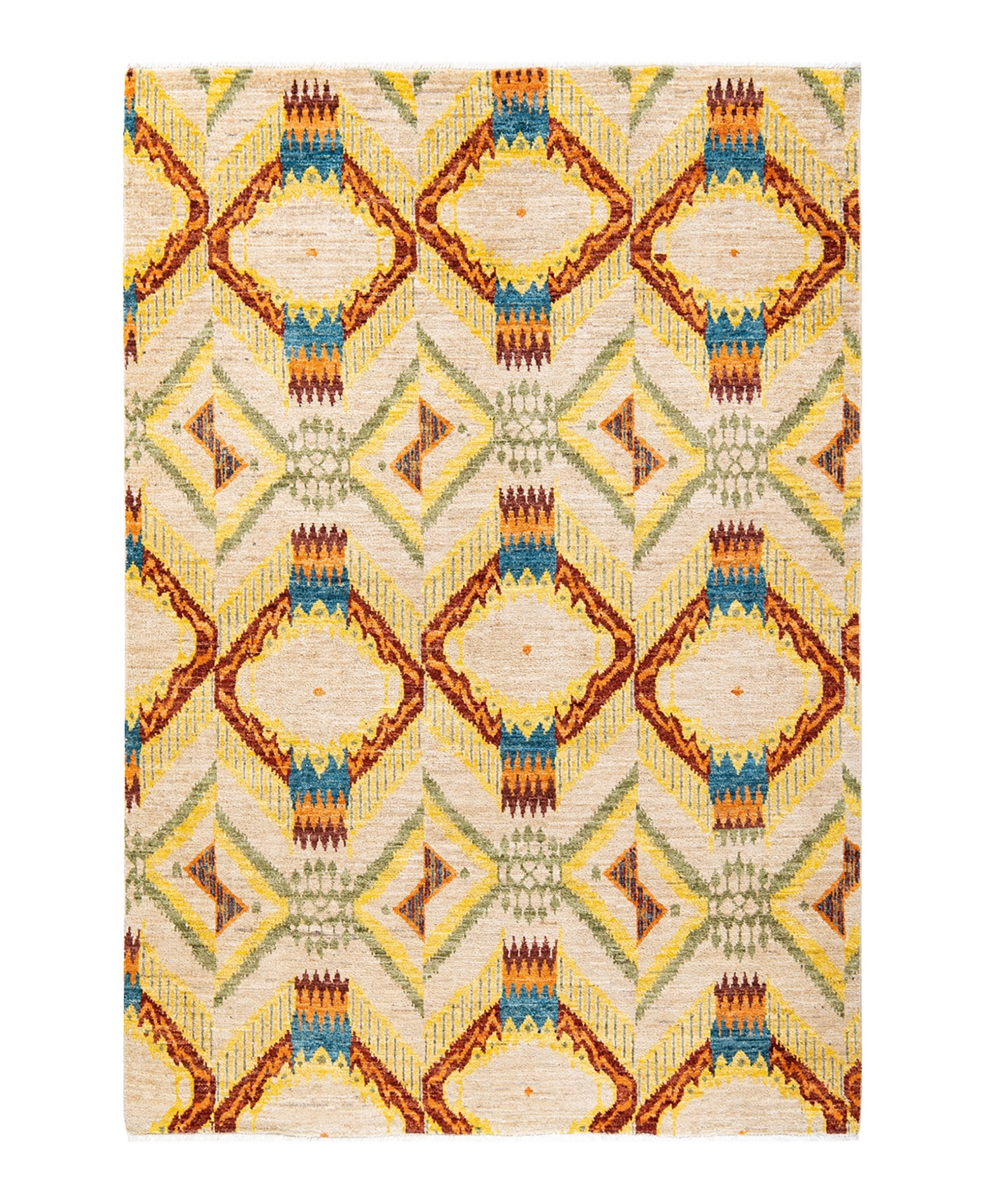 Adorn Hand Woven Rugs Modern M16950 6'2in x 8'9in Area Rug - Ivory