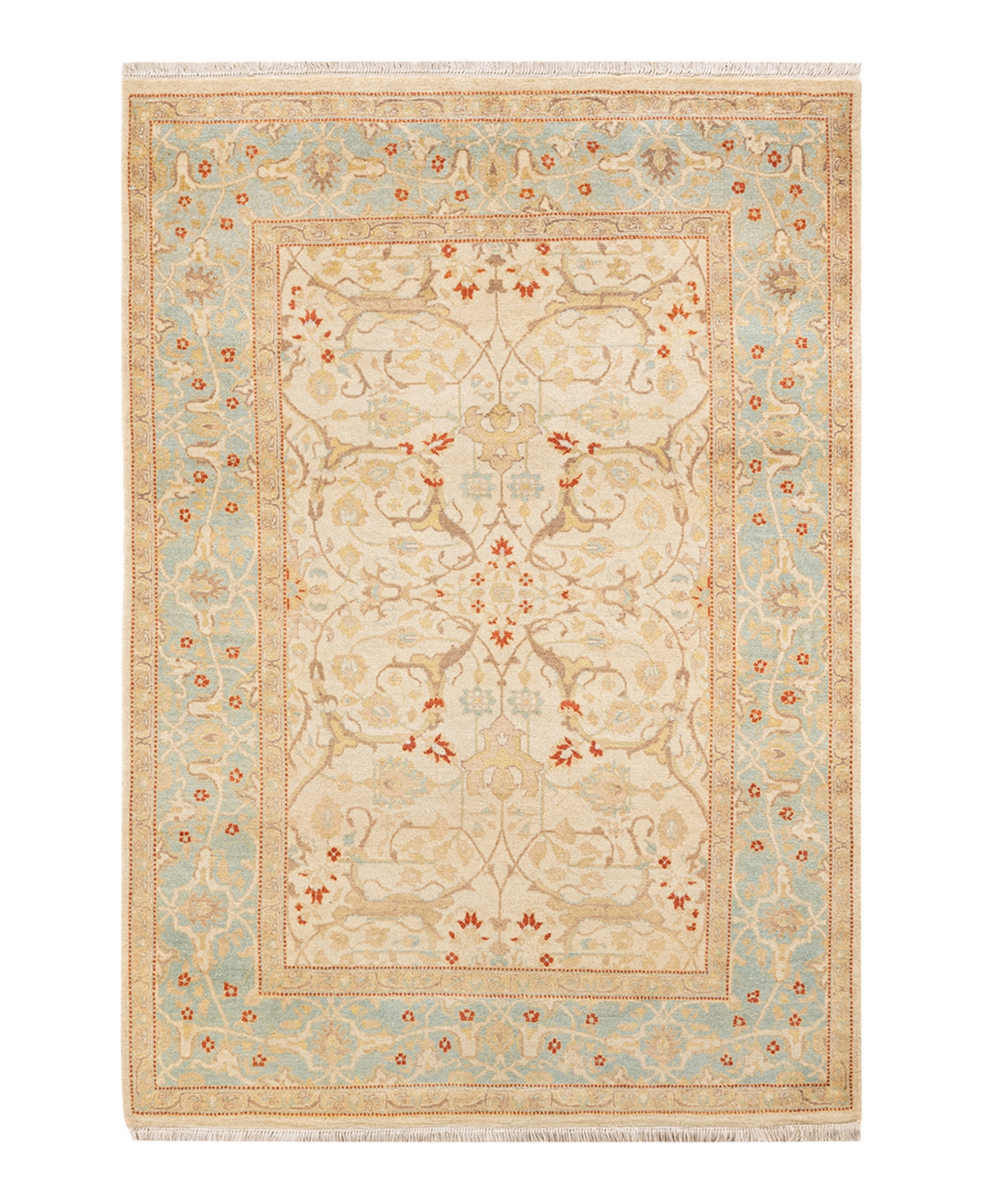 Closeout! Adorn Hand Woven Rugs Mogul M1589 4'2in x 6'2in Area Rug - Ivory