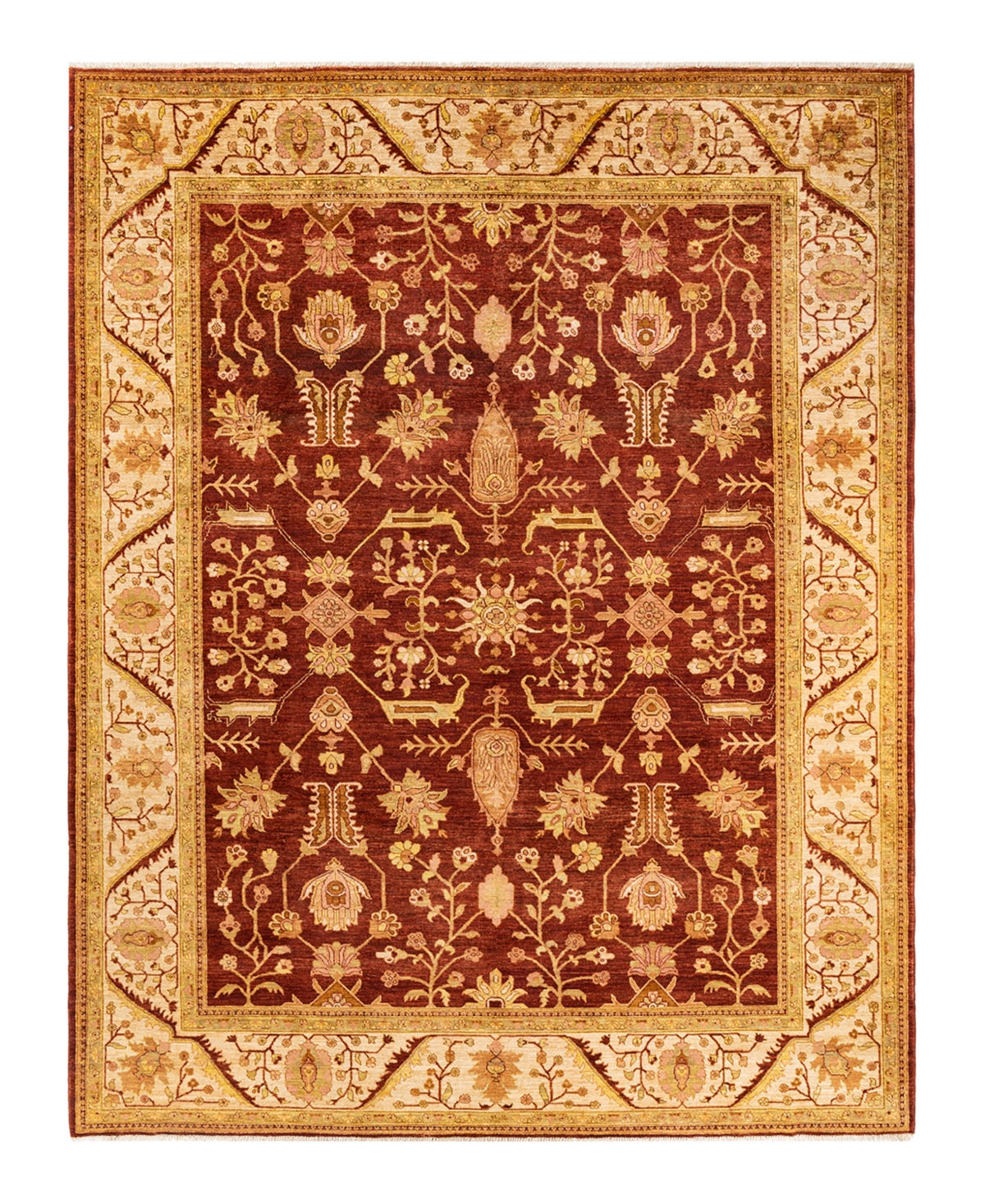 Closeout! Adorn Hand Woven Rugs Eclectic M148021 9'1in x 11'10in Area Rug - Orange