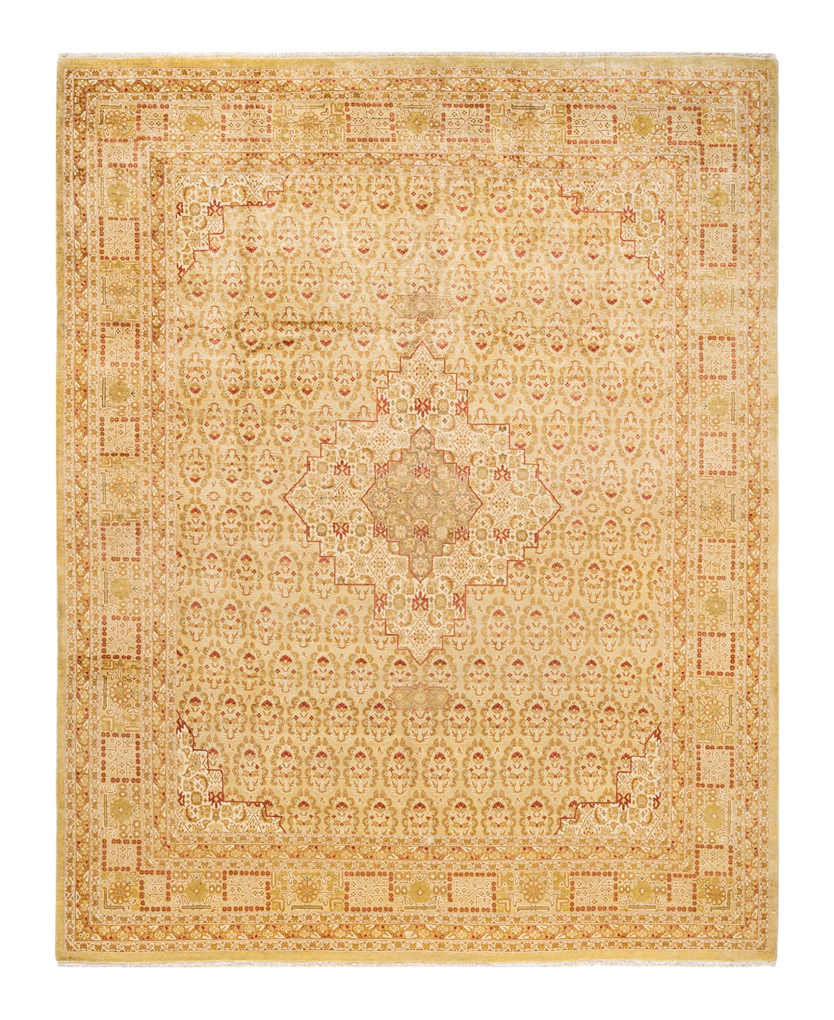 Closeout! Adorn Hand Woven Rugs Mogul M14057 8'1in x 10'5in Area Rug - Ivory