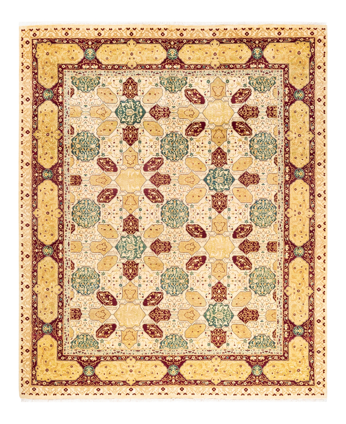 Closeout! Adorn Hand Woven Rugs Mogul M11908 8'3in x 10'3in Area Rug - Ivory