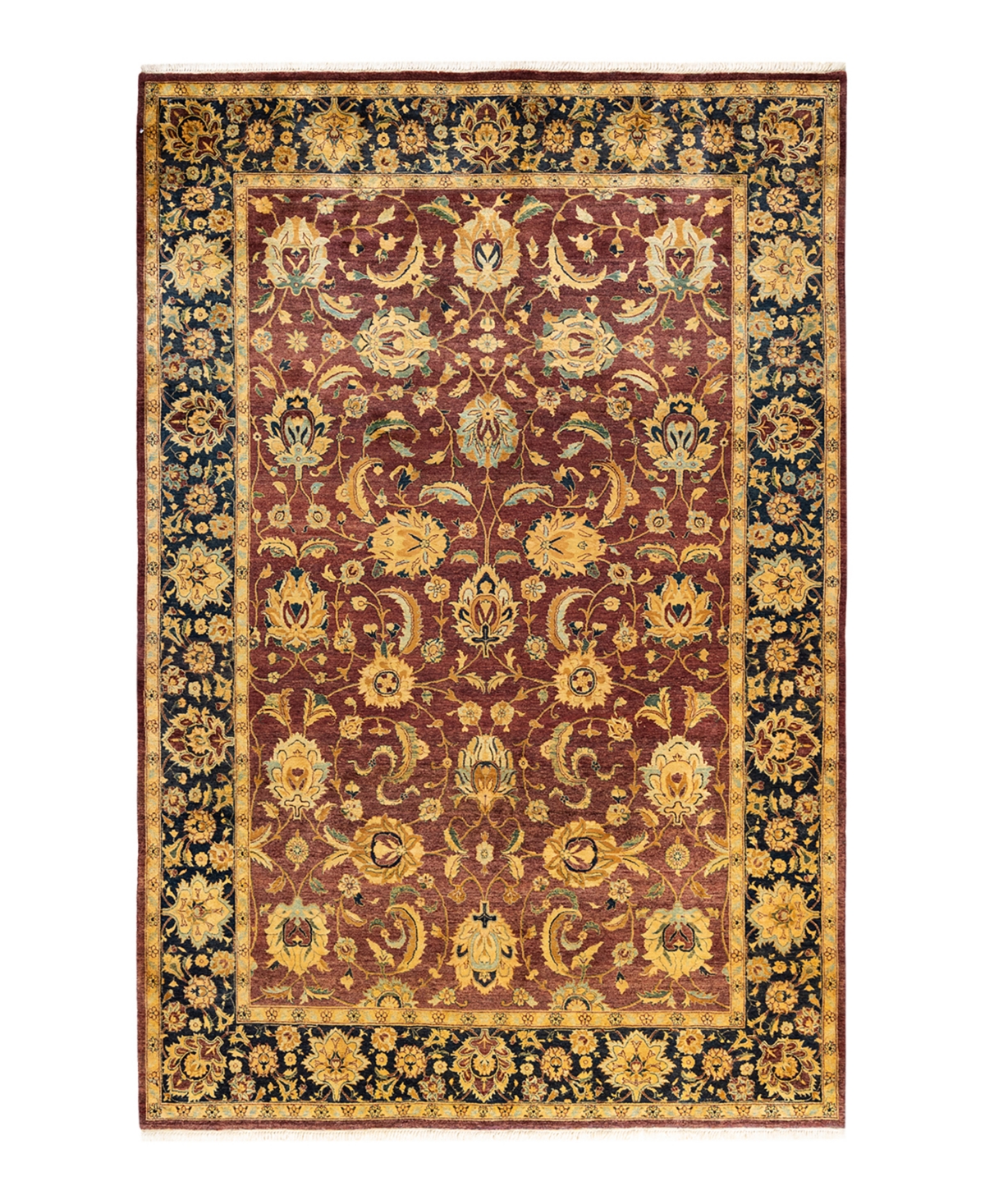 Closeout! Adorn Hand Woven Rugs Mogul M1403 6'2in x 9'4in Area Rug - Red