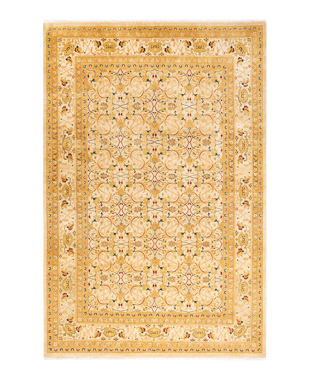 Closeout! Adorn Hand Woven Rugs Mogul M1462 6' x 9'2in Area Rug - Ivory
