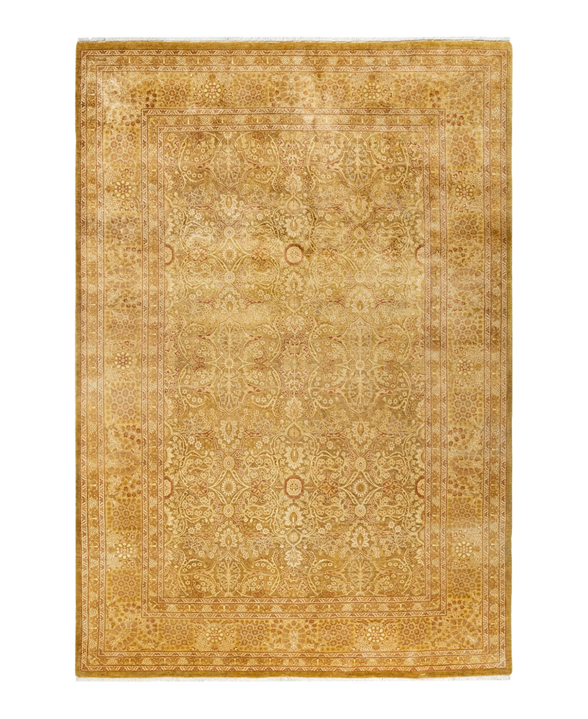 Closeout! Adorn Hand Woven Rugs Mogul M14223 6'2in x 8'10in Area Rug - Green