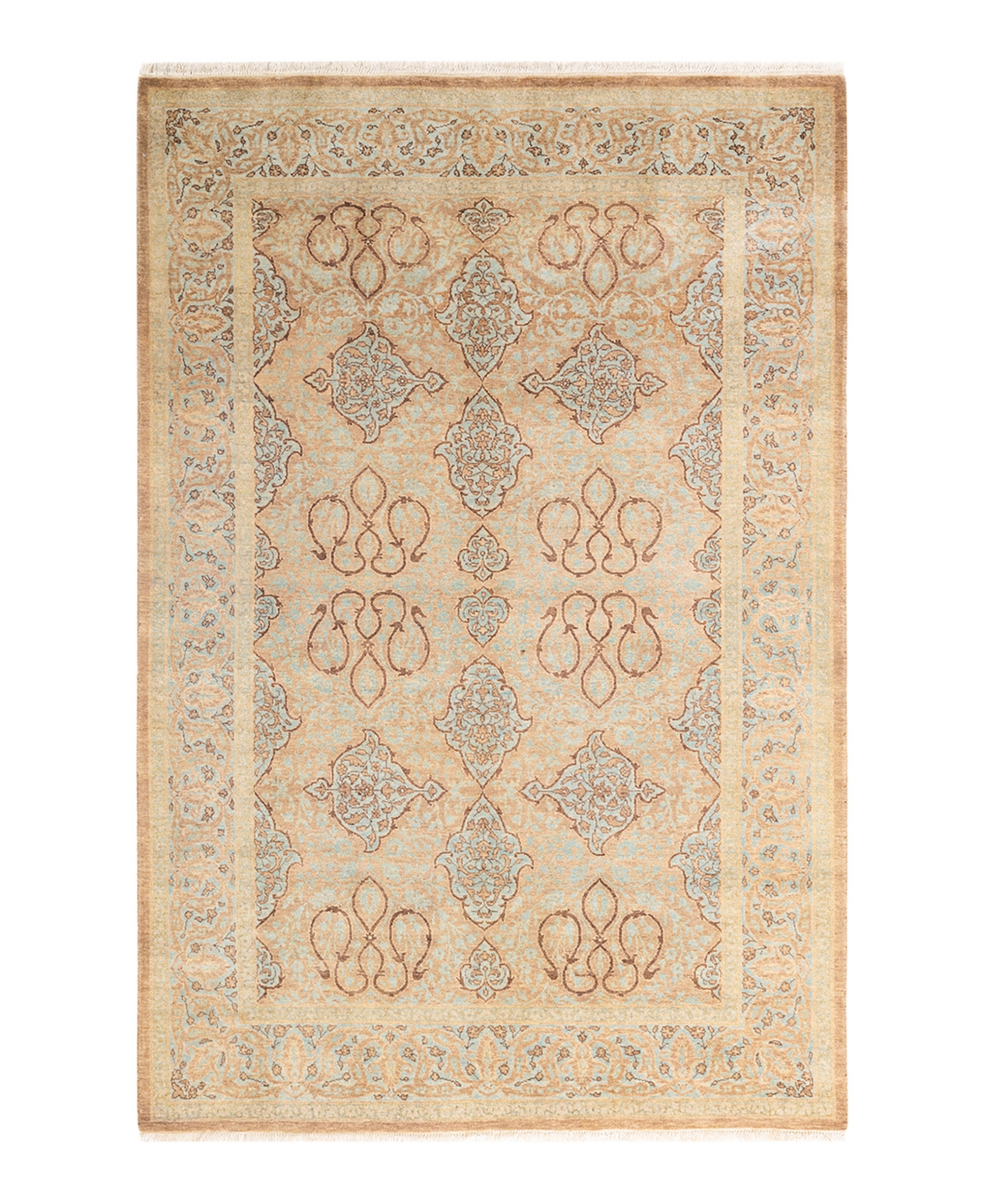 Closeout! Adorn Hand Woven Rugs Mogul M15746 4'3in x 6'5in Area Rug - Brown