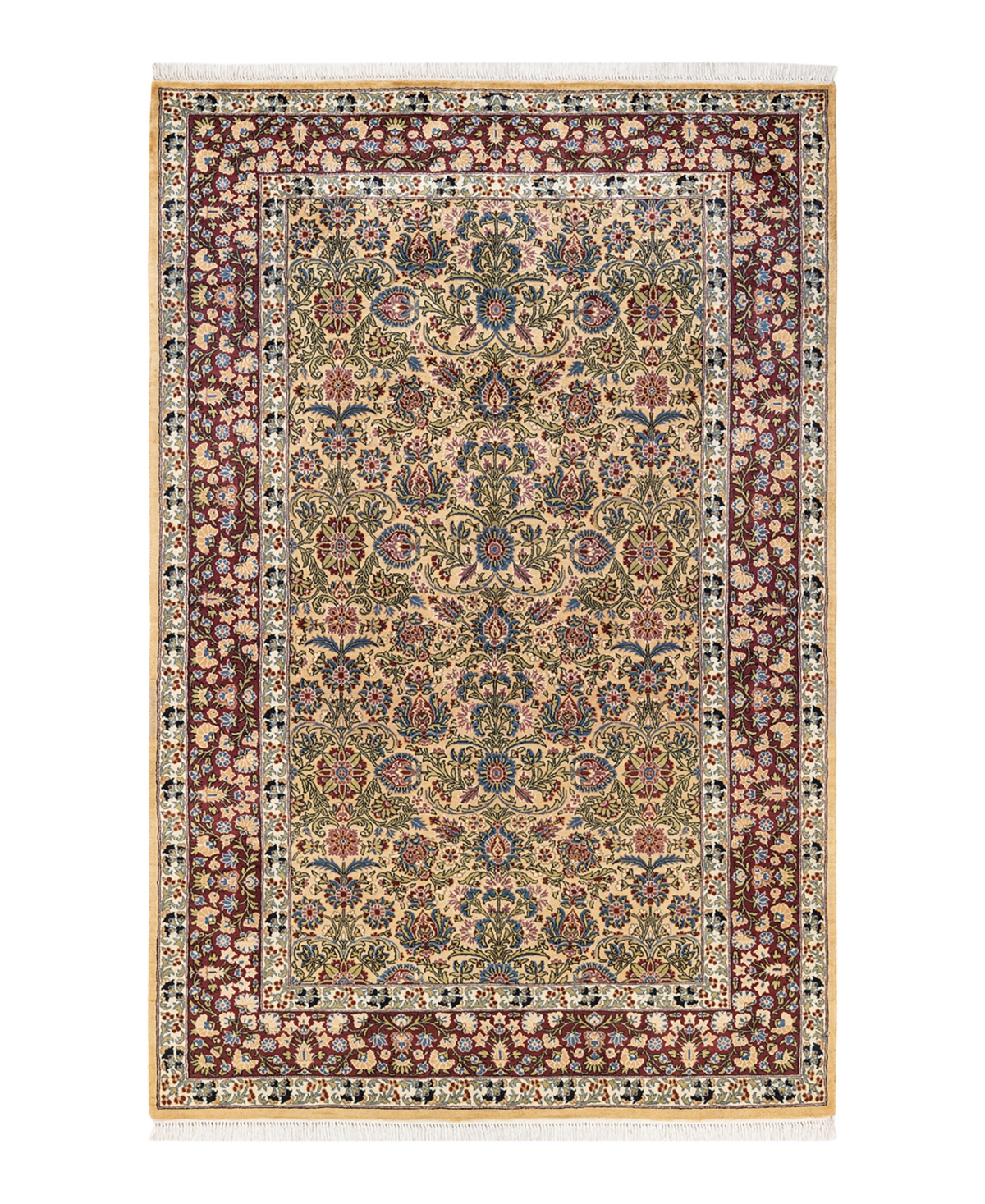 Closeout! Adorn Hand Woven Rugs Mogul M111572 4'7in x 7'1in Area Rug - Yellow