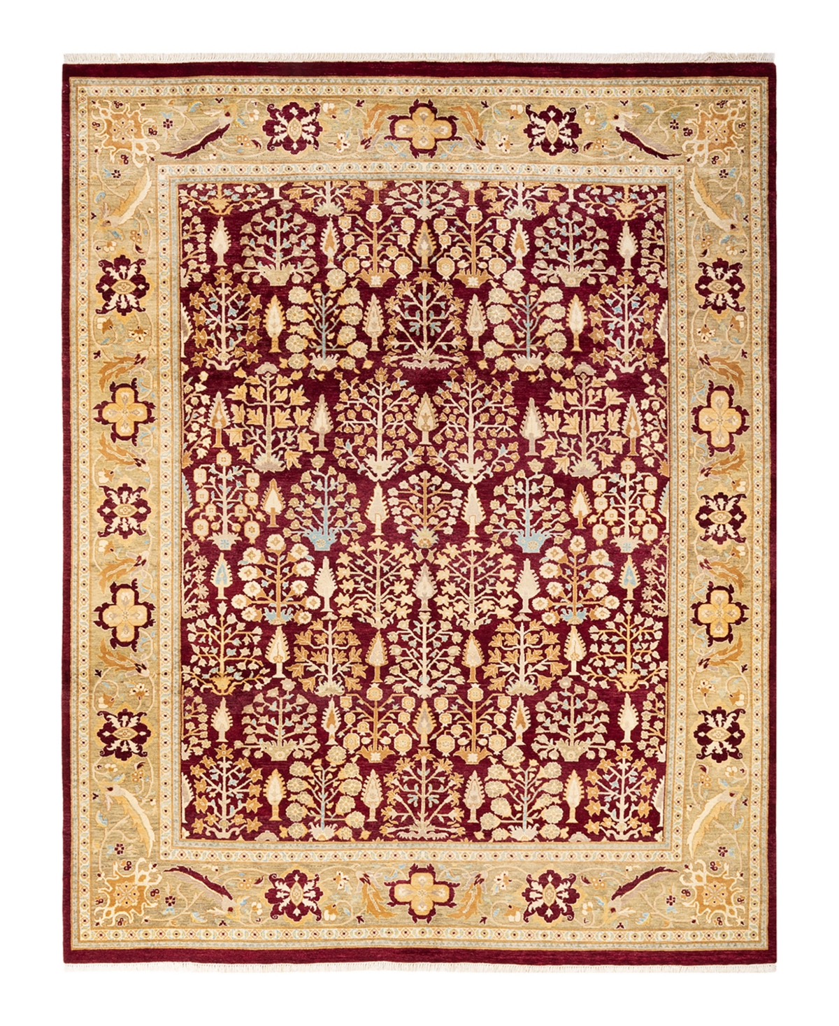 Closeout! Adorn Hand Woven Rugs Mogul M1300 8'1in x 10'5in Area Rug - Red