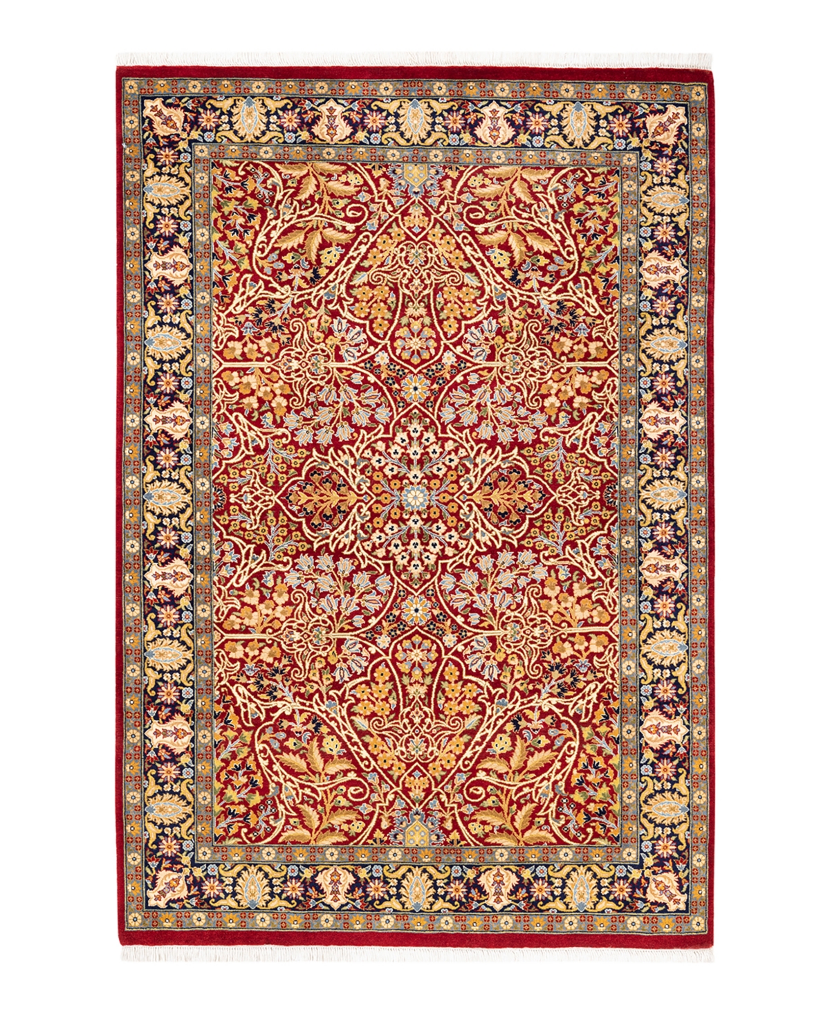 Closeout! Adorn Hand Woven Rugs Mogul M13852 4'3in x 6'3in Area Rug - Red