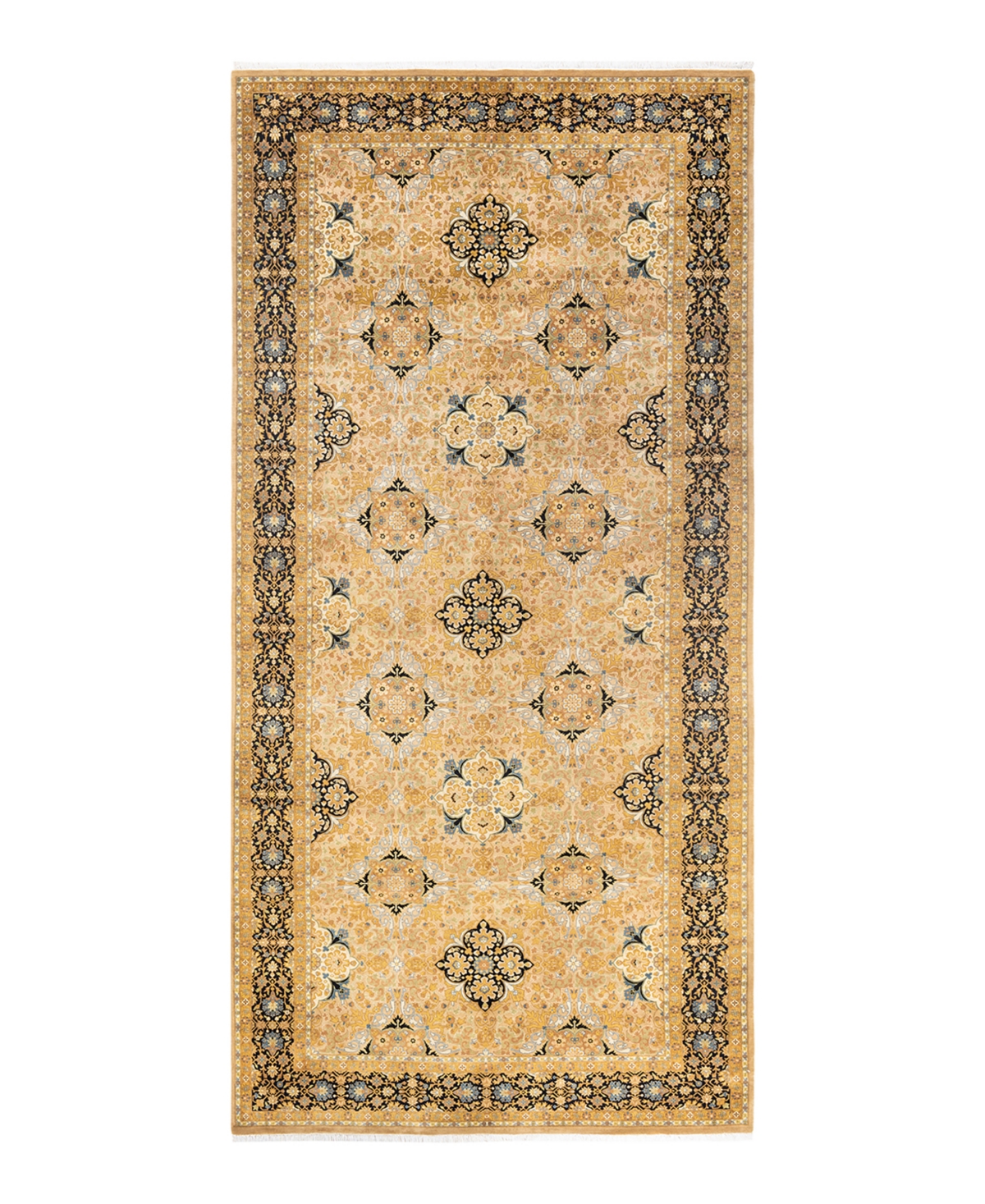 Closeout! Adorn Hand Woven Rugs Mogul M1398 6'1in x 13'1in Runner Area Rug - Yellow
