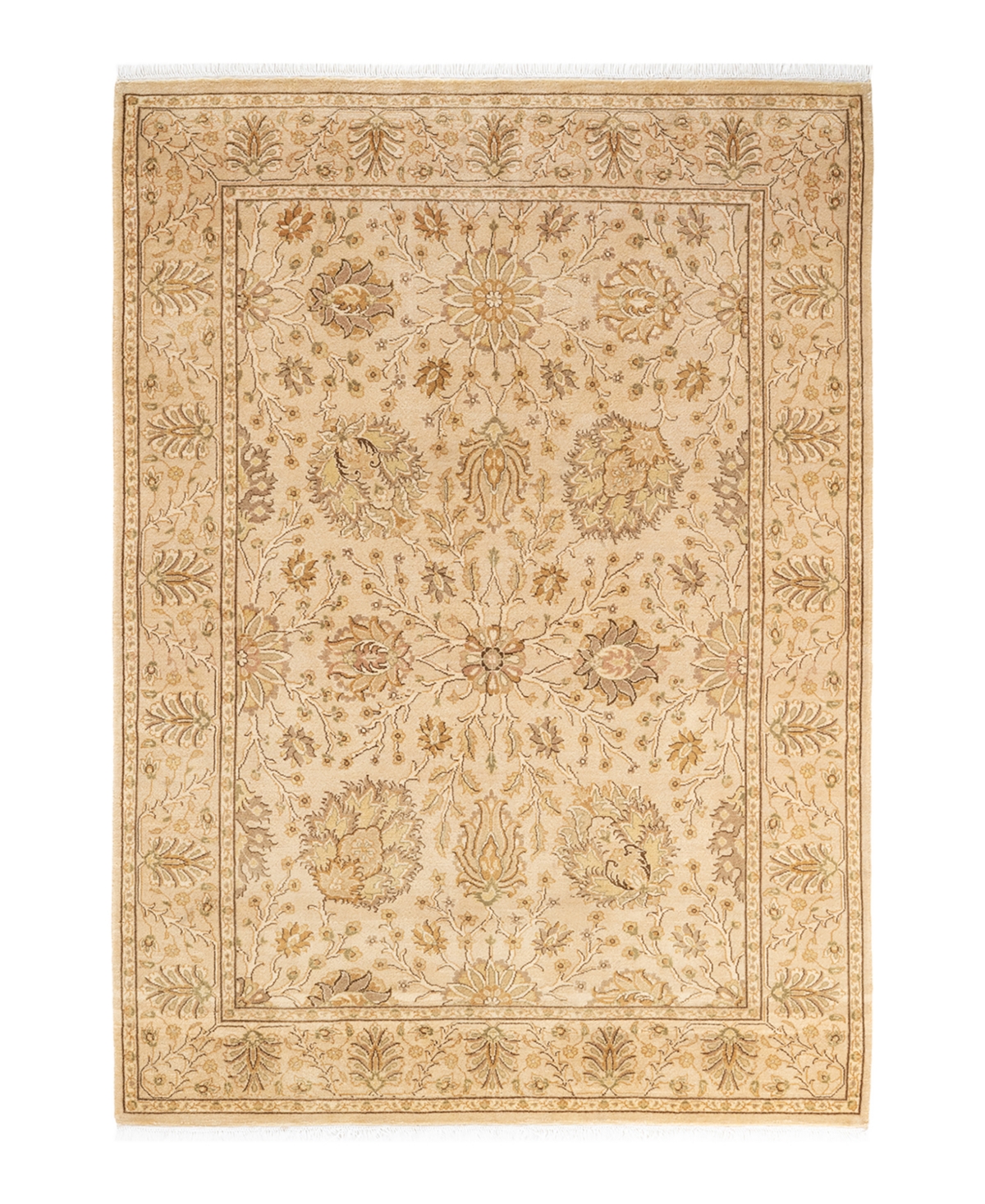 Closeout! Adorn Hand Woven Rugs Mogul M171756 4'3in x 5'10in Area Rug - Yellow