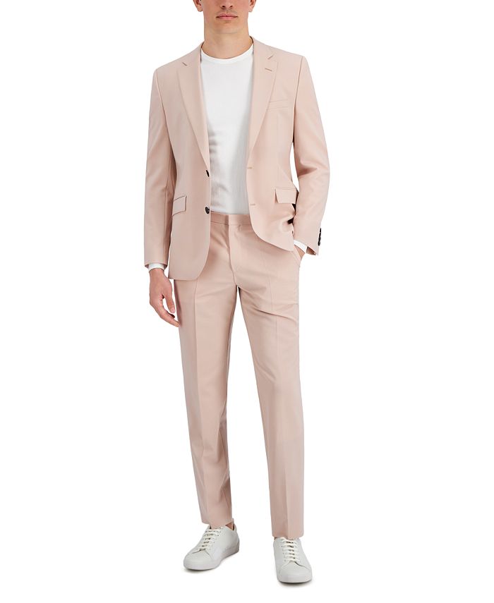 Hugo Boss HUGO Modern-Fit Pink Solid Suit Separates Macy's