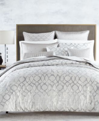 Shop Hotel Collection Helix Comforter Sets Created For Macys In Slate