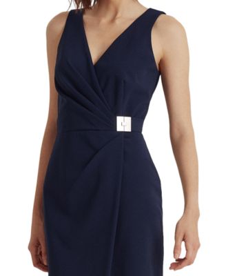 polo ralph lauren sleeveless crepe dress