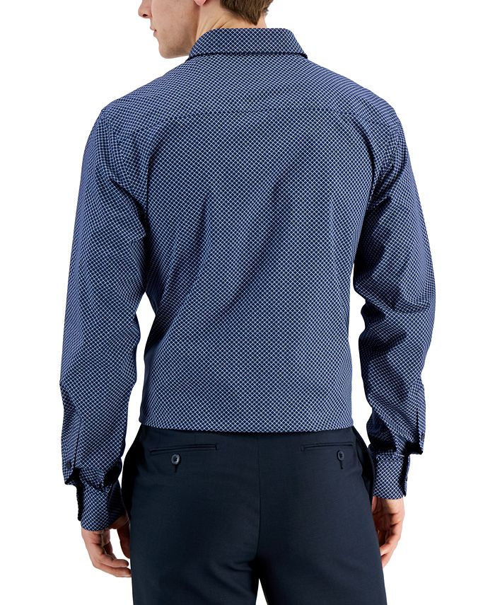 Alfani Men's Slim Fit 2-Way Stretch Stain Resistant Puzzle Print Dress ...