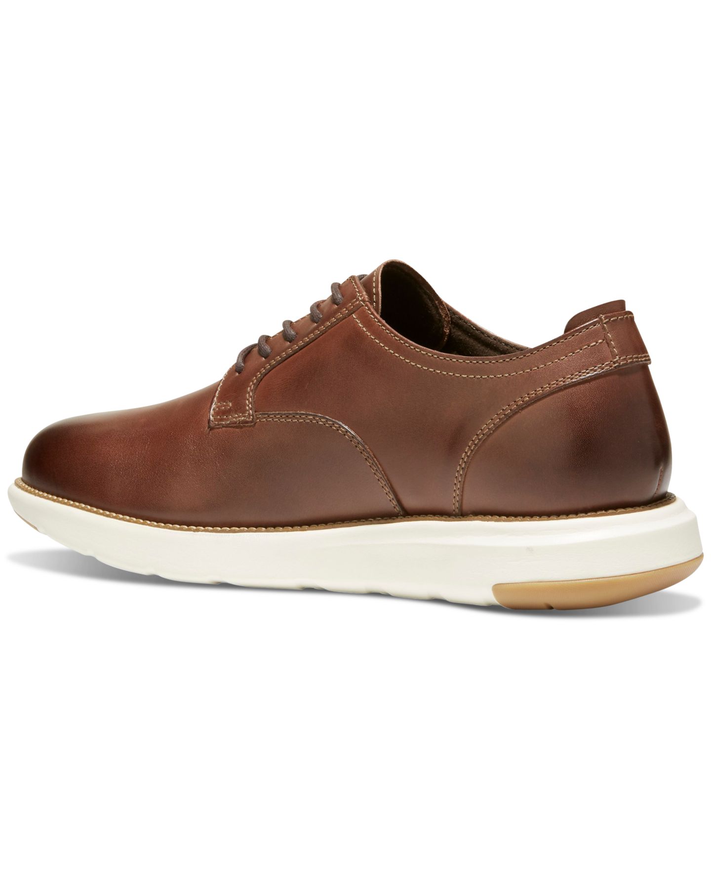 Обувь Cole Haan Men's Grand Atlantic Oxford Dress Shoe, цвет: Каштановый / Слоновая кость — фото 2