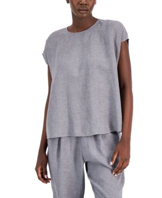 Eileen Fisher organic linen outlet top