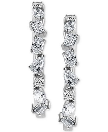 EFFY Collection - Diamond Multi-Cut Hoop Earrings (1-3/8 ct. t.w.) in 14k White Gold