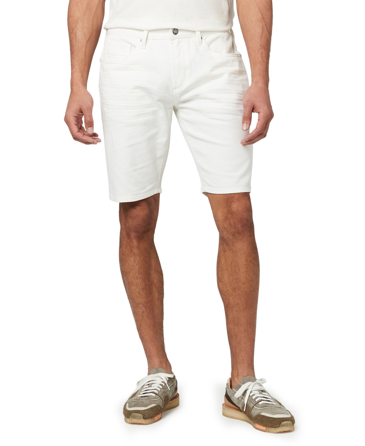 Shop Buffalo David Bitton Men's Slim Parker 10.5" Shorts In Pure White